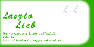 laszlo lieb business card